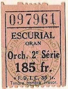 Oran tickets divers 038